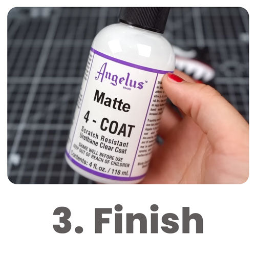 3. Finish with Angelus 4-Coat Matte