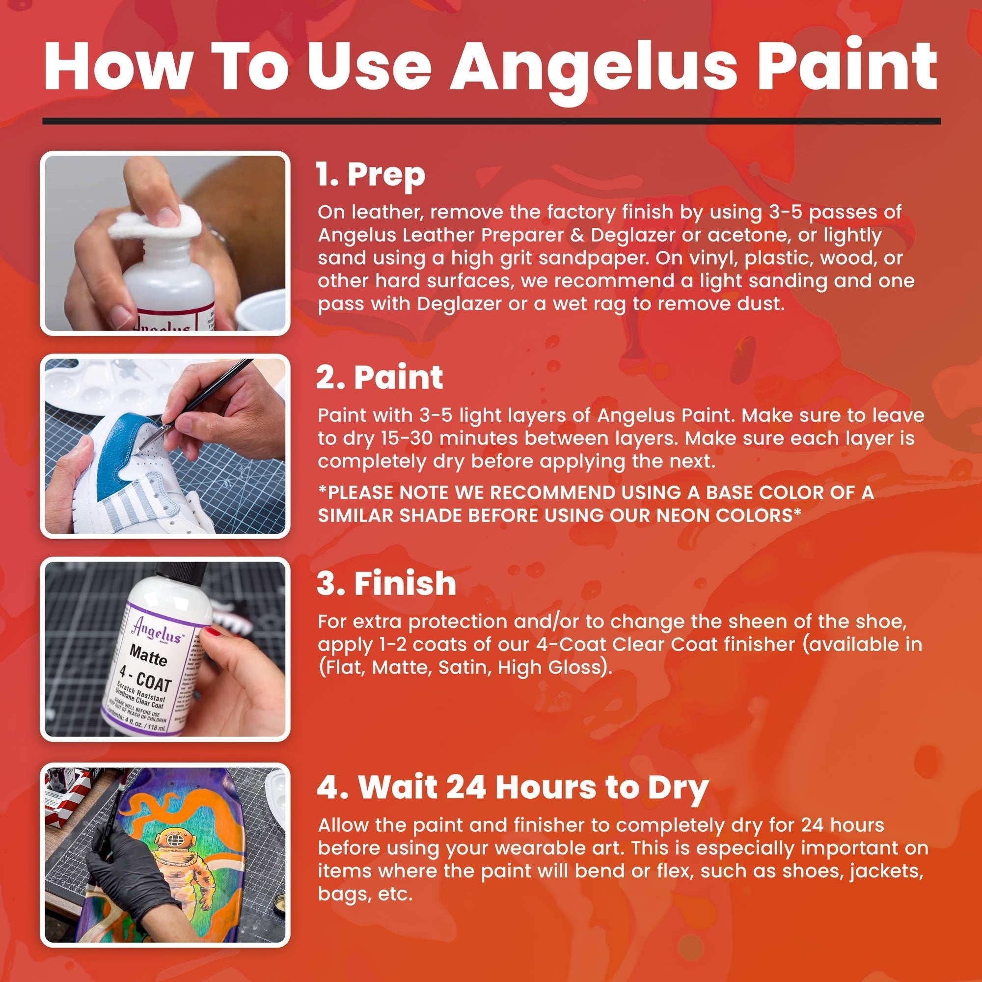 Angelus Neon Amazon Green Paint - Angelus Direct