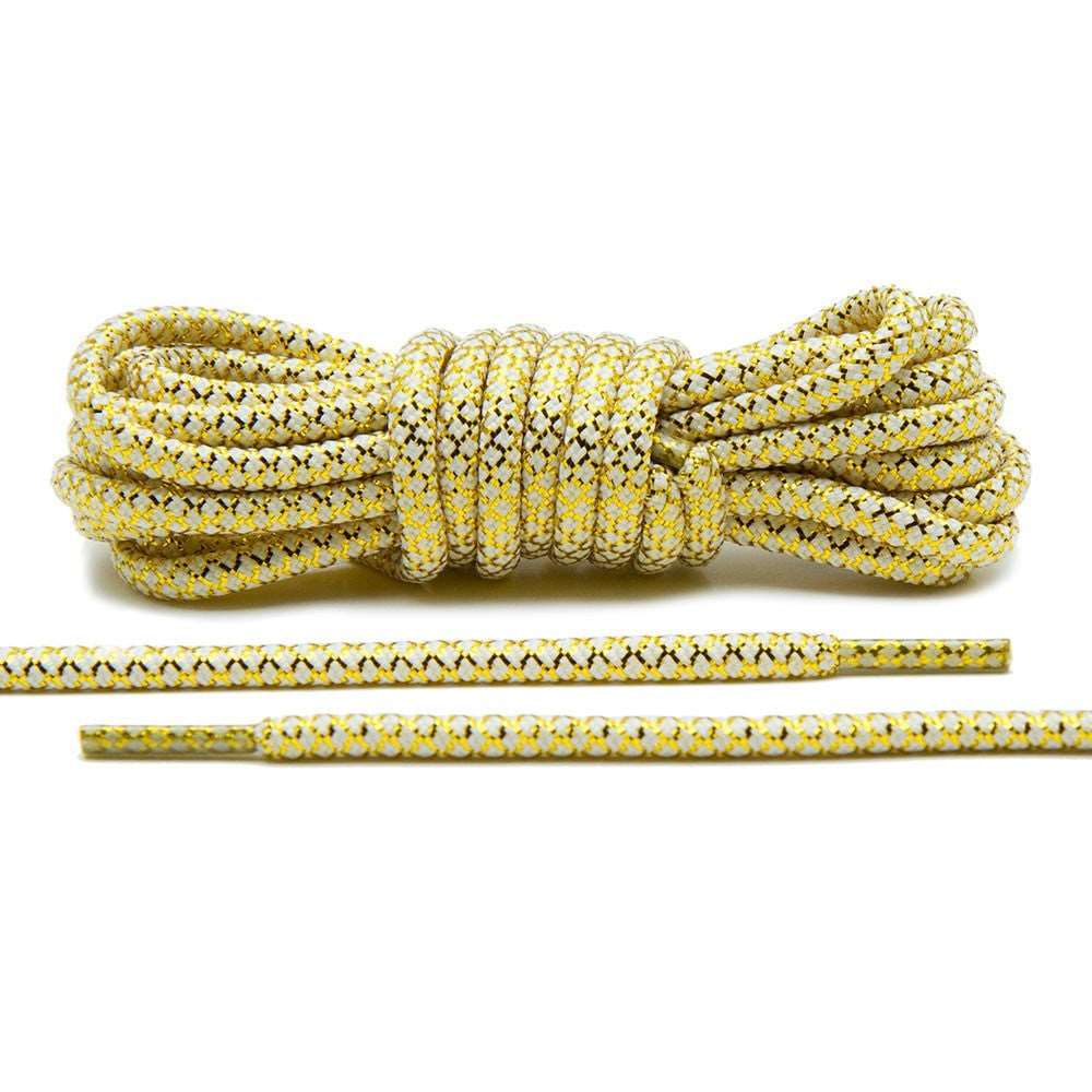 Metallic Gold/White Rope Laces - Angelus Direct