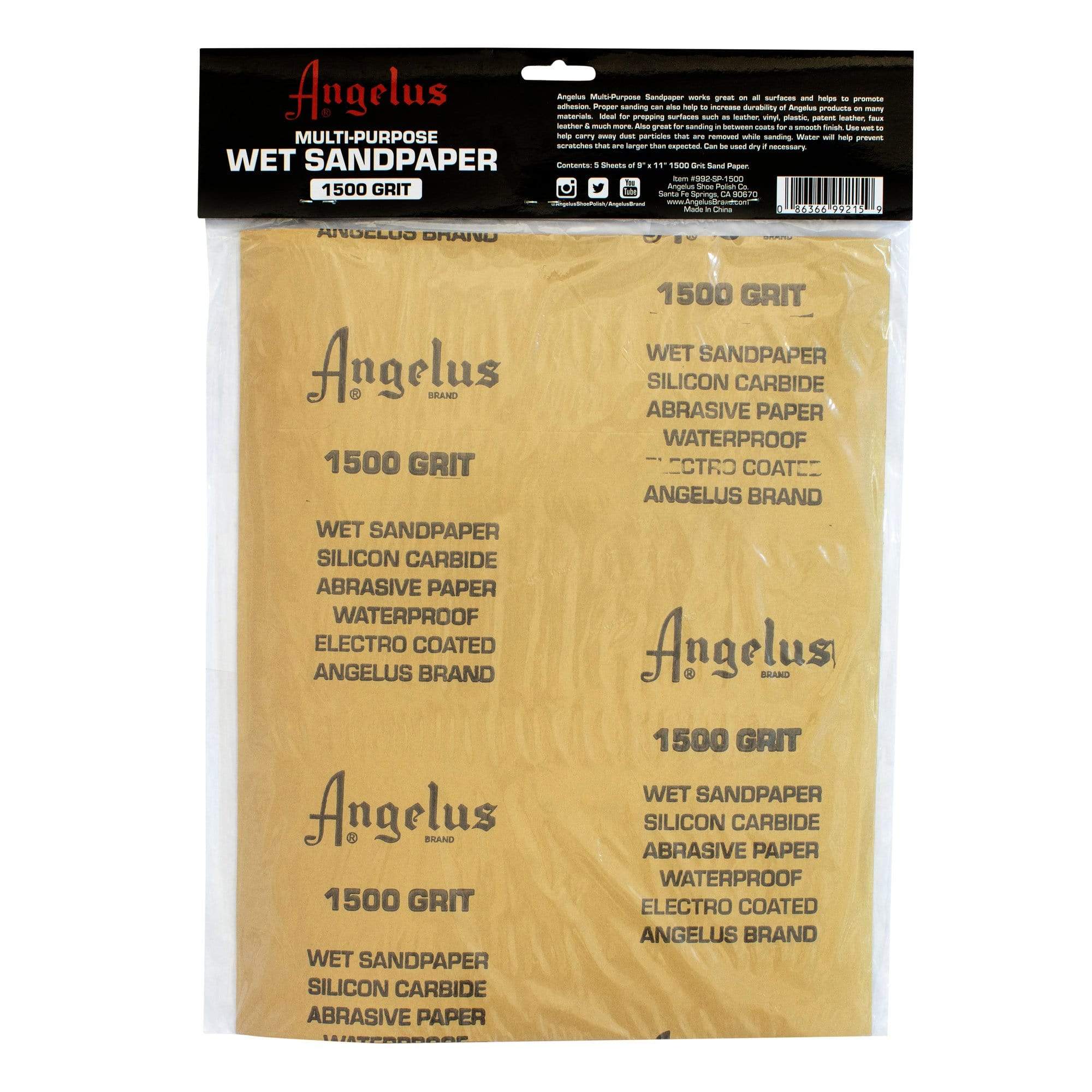 Angelus 9"x11"Multi - Purpose Wet Sandpaper - Angelus Direct