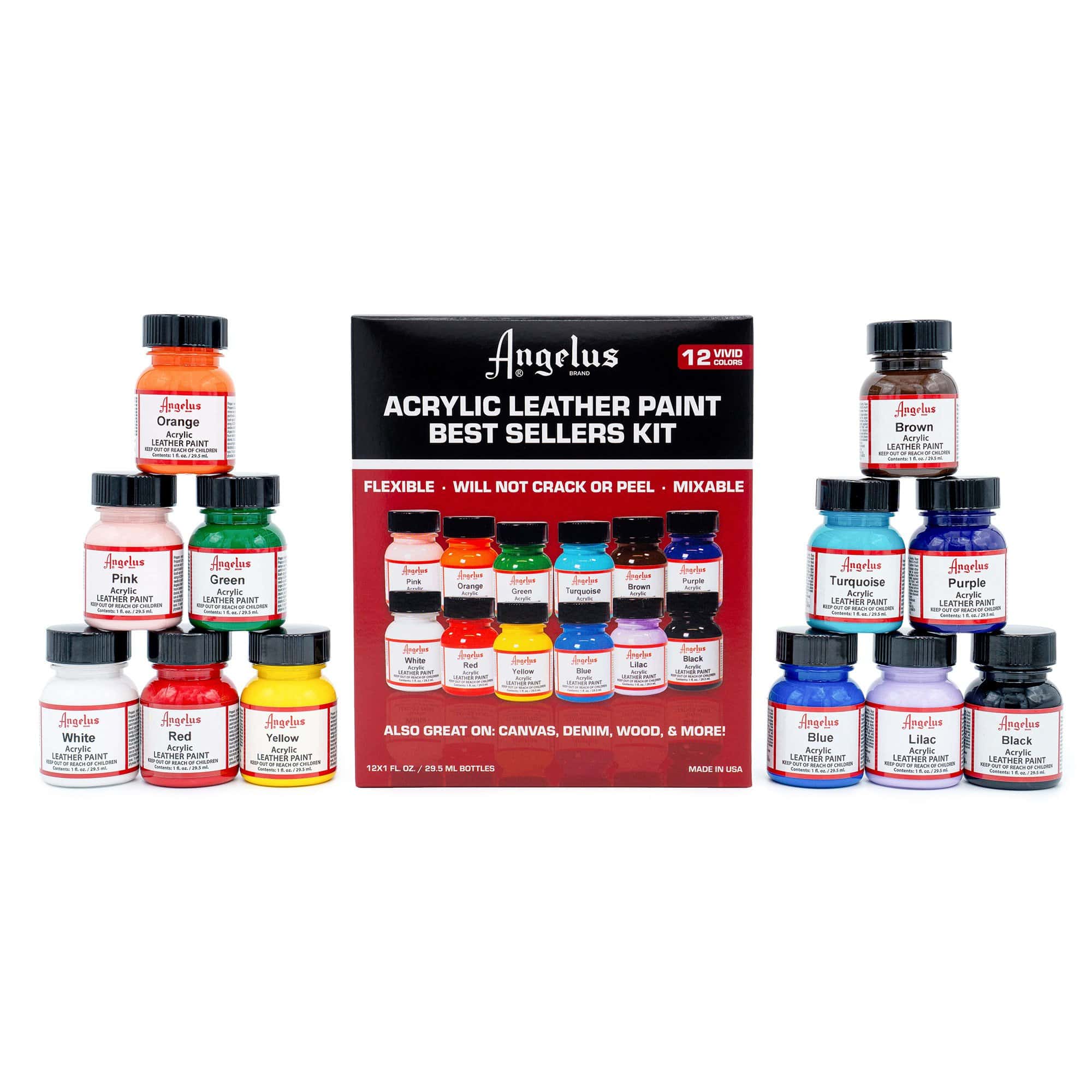 Angelus Acrylic Leather Paint - Best Sellers Kit - Angelus Direct
